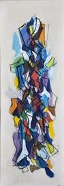 Robert Goodnough
Vertical Figure II
68" x 24" oil on canvas
signed lower right and verso