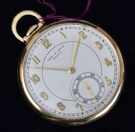 Trabert & Hoeffer, Agassis 14k Gold Pocket Watch
open face
1 1/2" diameter, 29.5 dwt gross