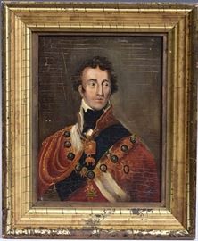 Continental School	
Portrait of a French Nobleman
8" x 6" oil on panel
unsigned