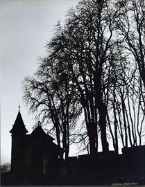Clemens Kalischer
near Celigny, Geneva
9 1/2" x 7 1/2" silver gelatin print
with artist's stamp on verso of mount
signed lower right