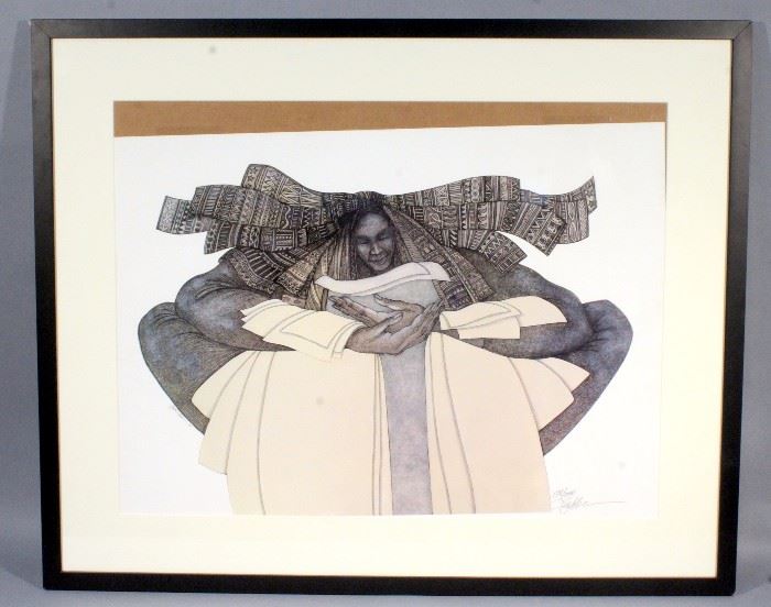 Charles A Bibbs "The Keeper" Limited Edition #1581/2000, Signed, Framed, Matted, Frame Measures 36"H x 44"W