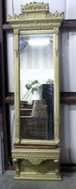 Vintage Ornate Pier Mirror, 26"W x 100"H x 11"D