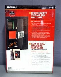Stack-On High Security Strong Box Wall Safe with Electronic Lock, Model PWS-1522, Appears New in Box