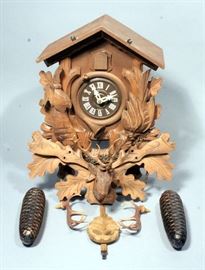German Black Forest Cuckoo Clock, 10" x 14"
