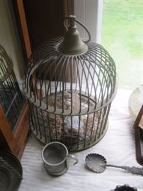 Vintage Metal Bird Cage