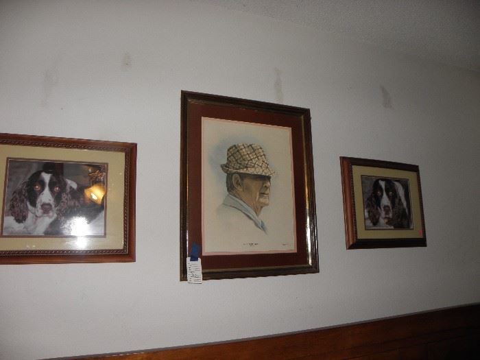 portrait of Bear Bryant, dog pictures'