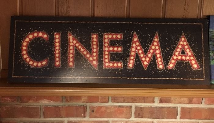 Cinema Theatre Sign 