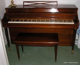 View of Kimball Piano open