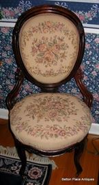 One of a matching Pair of Victorian Ladies Chairs