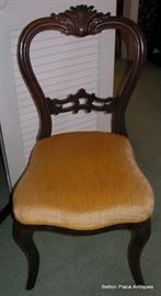 Victorian Velvet Seat parlor Chair