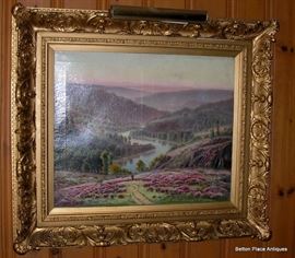 Gaston Anglade Creuse Valley oil on Canvas