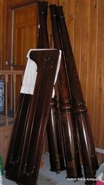 Flame Mahogany Empire  Full size Four Poster Bed