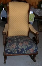 Another Victorian Rocker that needs a lot of TLC, perfectly "doable"