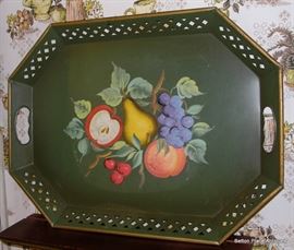Painted Metal Tray