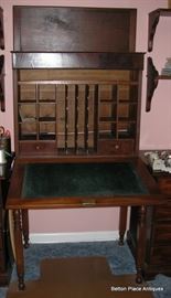 Inside the Antique Mahogany Plantation Desk