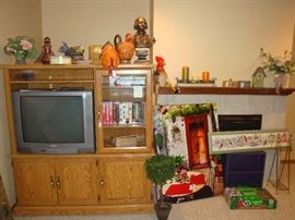 Media cabinet. working TV Misc