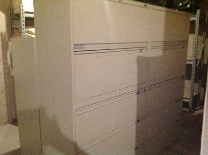NIce quality file cabinets. Metal storage cabinet. All with keys. Like new