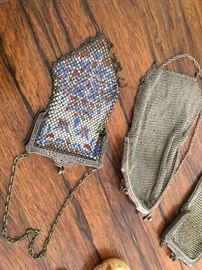1920's beaded and sterling coin purses..