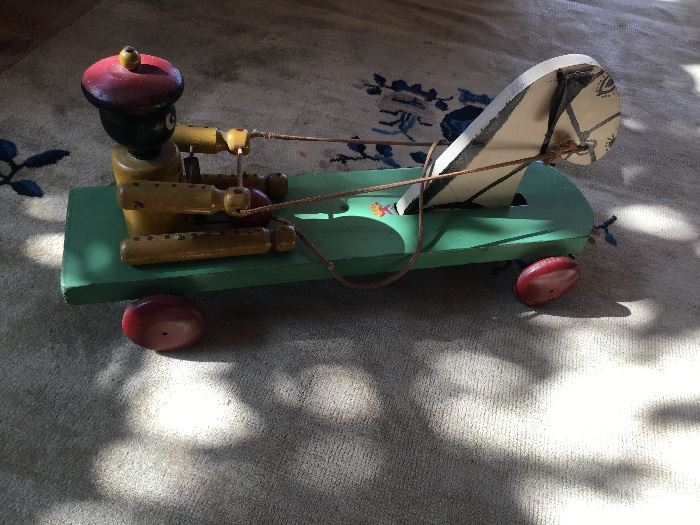 Spectacular 1920's moving wood toy.