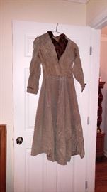 Victorian dress worn at a wedding that is in the photo album