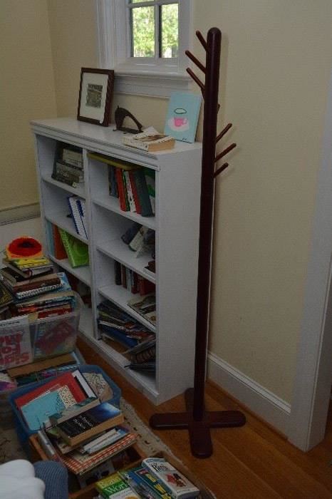 coat rack, bookcase