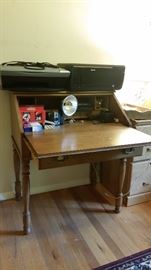 Small desk-opened