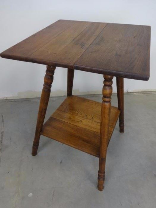 Antique Tall Accent Table TLC