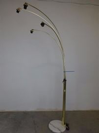 Four Arm Floor Lamp with Marble Base
