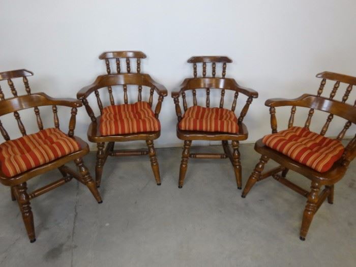 Large Pine Captains Chairs