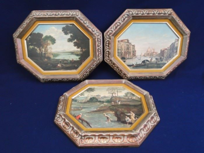 Old Masters Paintings in Octagonal Frames