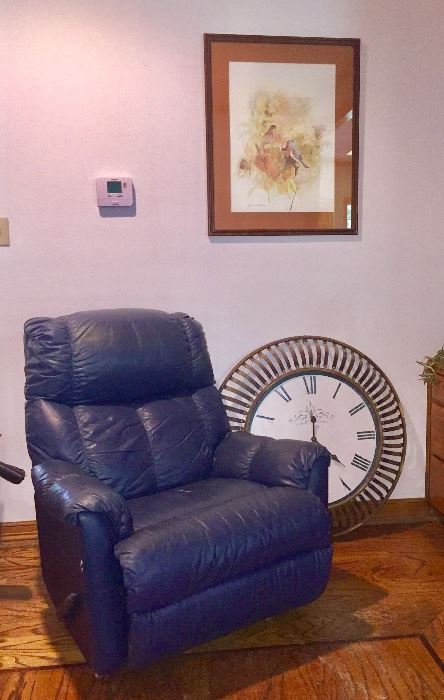 Leather recliner 