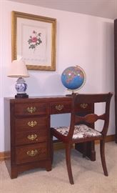Mahogany desk and chair