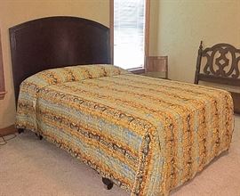 Queen headboard and mattress set