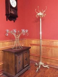 Brass coat rack
