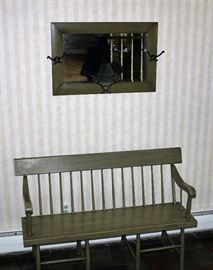 Bench & Mirror