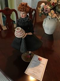 "I Love Lucy" Limited Edition Porcelain Doll by CBS Worldwide, Inc and Desilu, too LLC