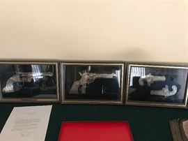 The Smith & Wesson Model: Gold on sterling silhouettes by The Franklin Mint