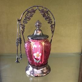 Victorian pickle jar by Queen City Silver Co.