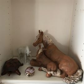 Wooden turtle, Homco horses