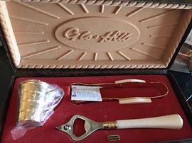 Vintage NIB Glo-Hill bar set