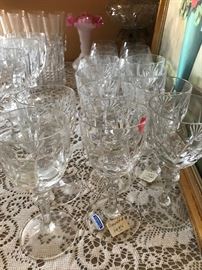 Gorham crystal goblets, never used, hand made, full leaded, Nachtmann W. Germany