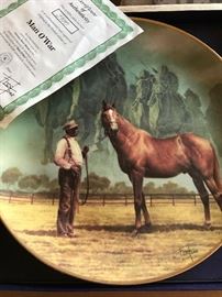 The Final Thunder: Man O' War 1917-1947, plate hand signed gold by Fred Stone. With box and COA