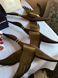 Vintage wall geese. Mid Century