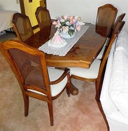 Martinsville dining room table with six chairs