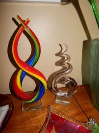several pieces Murano art glass