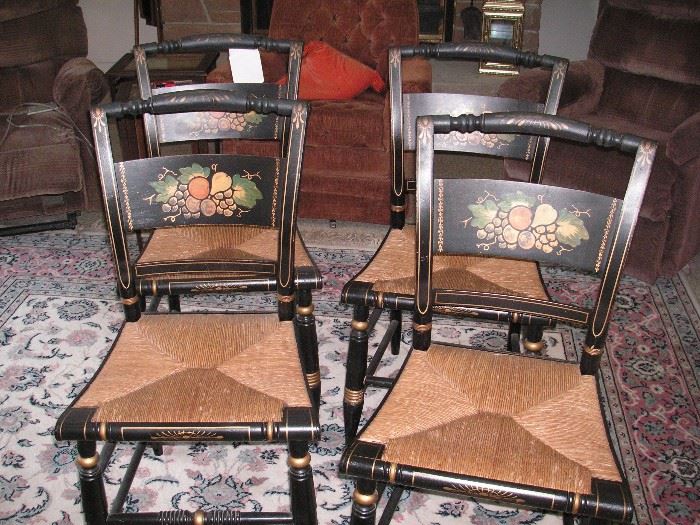 Hitchcock chairs from Seattle's Ben Franklin Hotel dining room