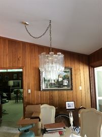 Beautiful glass chandelier