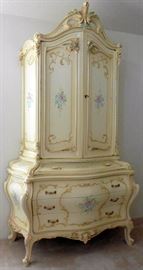 Silik Fine Italian Furniture - Armoire - Chest. 93"h, 50" w. Two pieces for easy moving. $1,950. Comparable retail: $6,502.