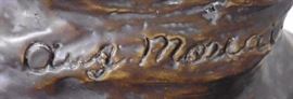 Signature on bronze "Innocent Children".