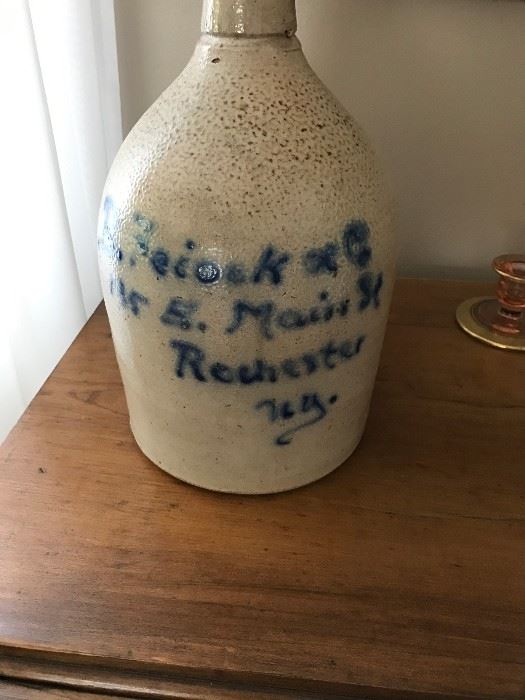 C. 1860's stoneware just with Rochester name and address.